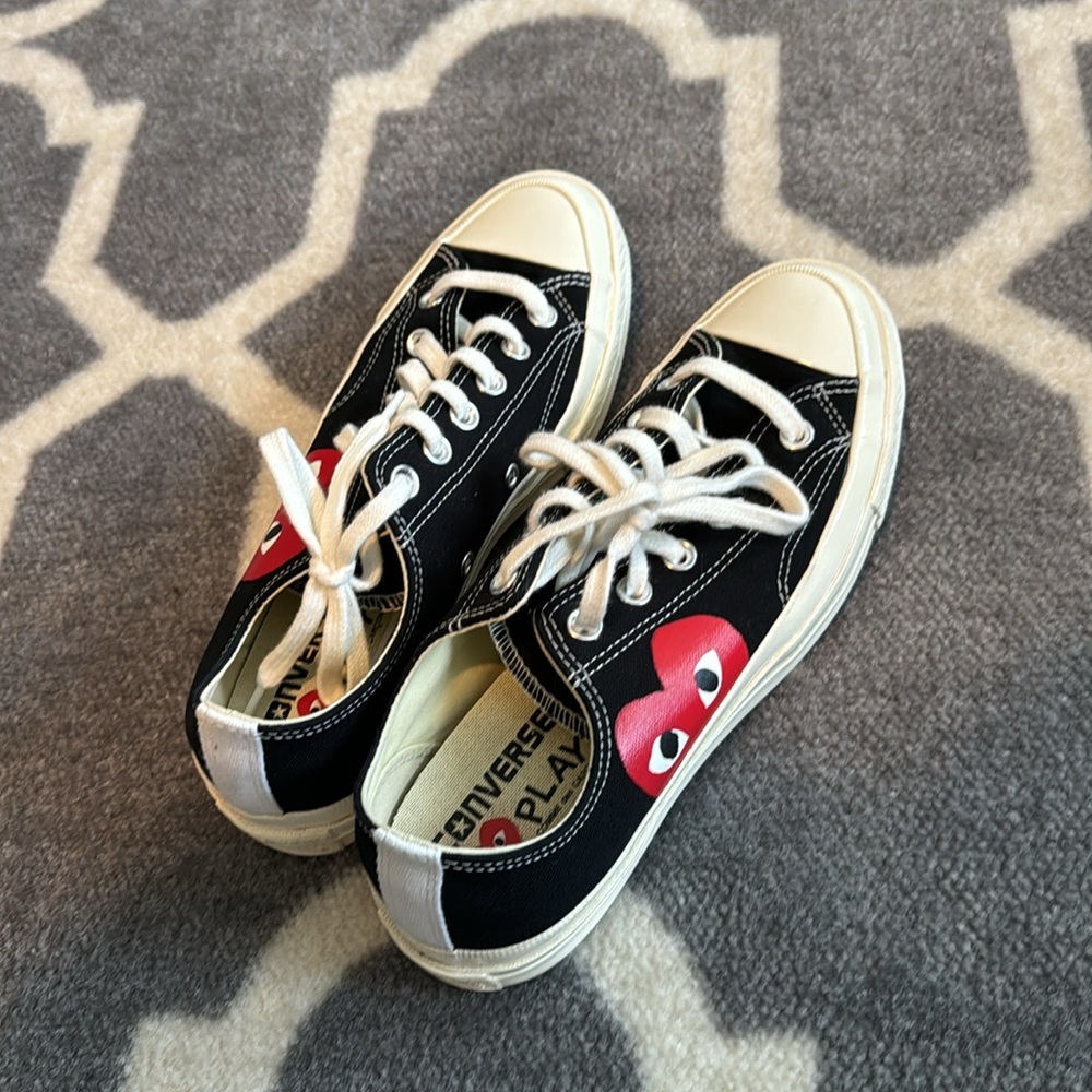 NWT Comme des Garcons x Converse All Star Chuck Taylor '70 Low-Top Sneakers - Picture 5 of 8